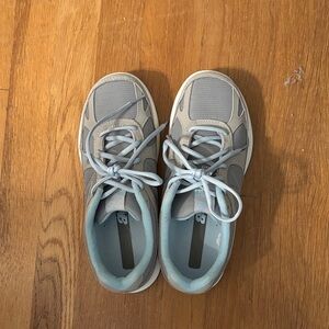 New Balance Gray and White Athletic Shoes